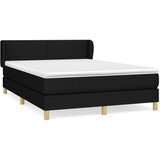 Maison Chic Box spring postelja - Vzmetna postelja z vzmetnico črna 140x200 cm blago SL14521, (21883864) | Shoptok.si