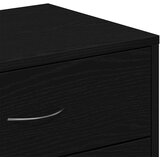  Komoda sa 6 ladica crni hrast 50x34x96 cm inženjersko drvo | shoptok.hr