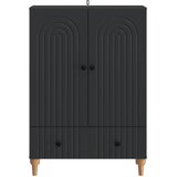  Kreveta s ladicama Crna 66 x 34,5 x 95 cm Konstruirano drvo | Eponuda.com