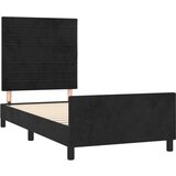  Posteljni okvir z vzglavjem črn 100x200 cm žamet, (20904932) | Shoptok.si