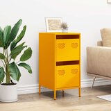 vidaXL Komoda senf žuta 35x39x73,5 cm hladno valjani čelik | shoptok.hr