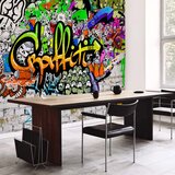  Foto tapeta - Graffiti on the Wall 350x256 Vodootporna | shoptok.hr