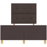  Krevetna konstrukcija Tamno smeđa 120 x 190 cm tkanina | shoptok.hr