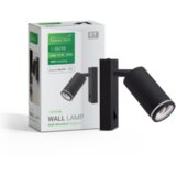  Zidna svjetiljka Green Tech, grlo GU10, IP20, crna boja Cijene
