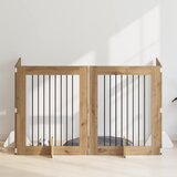  Vrata za pse s postoljem 4 pcs Hrast artisan 80 x 100 cm | Shoptok.si