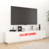 TV ormarić s LED svjetlima bijeli 180 x 35 x 40 cm | Eponuda.com