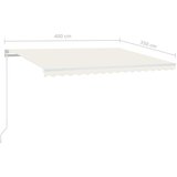 Tenda na ručno uvlačenje 400 x 350 cm krem | Eponuda.com
