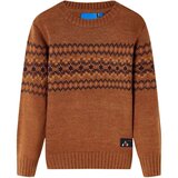  Dječji pulover pleteni boja konjaka 128 | shoptok.hr