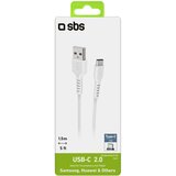 Sbs USB-/USB-C-Kabel 1,5m, bijelo - i | shoptok.hr