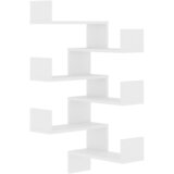 Maison Chic 2 kosi Stenske kotne police - Stenske Police - Viseče police bele 40x40x50 cm inženirski les, (21793873) | Shoptok.si
