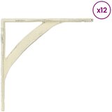  Nosači za zidne police 12 kom. Antič White 21 x 21 x 3.5 cm - antično bijela 21 x 21 cm 12 | shoptok.hr