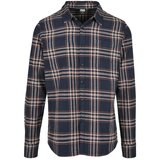 Urban Classics Checked Campus Shirt Darkblue/rustred Cijene