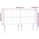  Uzglavlje bijelo 183x16x118/128 cm od umjetne kože | shoptok.hr