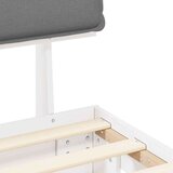  Krevetni okvir s tapiciranim uzglavljem Svijetlo siva | shoptok.hr