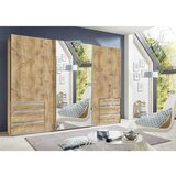 MID.YOU omara z drsnimi vrati, barve hrasta | Shoptok.si