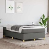  Krevet s oprugama i madracem tamnosivi 120 x 200 cm od tkanine | shoptok.hr