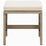  9-dijelni vrtni blagovaonski set od poliratana s jastucima bež 109 cm table length | shoptok.hr