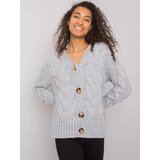 Fashion Hunters Women's sweater with buttons - gray | Shoptok.si