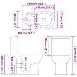 Keramička toaletna školjka kutna crna | shoptok.hr