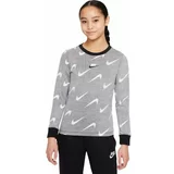 Nike NSW TEE LS RTL Majica za djevojčice dugih rukava, siva, veličina