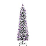  Umjetno božićno drvce Bijela 180 cm PVC i Metal i Plastika | shoptok.hr