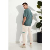 Dewberry 75226 Mens Oversized Fit Crew Neck T-Shirt-DARK GREEN | Shoptok.si