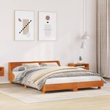 Maison Chic Posteljni okvir - Dvoposteljna postelja - Zakonska postelja brez vzmetnice voščeno rjav 140x190 cm borovina-J13397, (21760000) | Shoptok.si