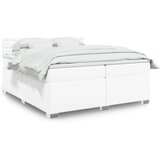  The Living Store Box spring postelja z vzmetnico bela 200x200 cm umetno usnje - Box Spring Postelja, (21497006) Cene