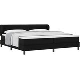  Krevet s opruga kutije s uzglavljem Crna 200 x 200 cm tkanina | shoptok.hr