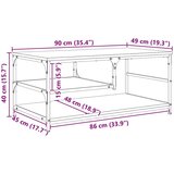  Stolić za kavu Staro drvo 90 x 49 x 40 cm Konstruirano drvo | shoptok.hr