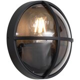 QAZQA Zunanja stenska svetilka črna okrogla IP65 - Target | Shoptok.si
