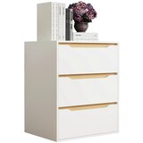 MID.YOU Komoda Malira L, Bela, Barva Hrasta | Shoptok.si