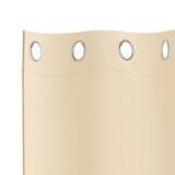 vidaXL Zavjese sa zavjesama 2 pcs Krema 245 x 140 cm Poliester | shoptok.hr