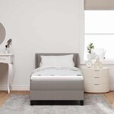  Krevet s opruga kutije Sivo-smeđa 200 x 100 cm tkanina | shoptok.hr
