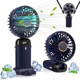 Venisymlis Prenosni Ročni Ventilator Z Digitalnim Zaslonom (Moder), Primeren Za Notranjo In Zunanjo Uporabo, (22070261) Cene