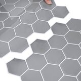  Heksagonska pločica 50 pcs Siva 30 x 30 cm Poliuretan i PET | Eponuda.com