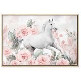  Slika - Gallop Among the Roses (1 Part) Wide 90x60 U prirodnom drvenom okviru | shoptok.hr