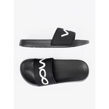 Shelvt Black flip-flops with inscription | Shoptok.si