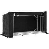  Stalak za drva za ogrjev s kišnom navlakom 200,5x80,5x110,5 cm | Eponuda.com