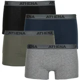 Boksarice BASIC COTON Pack de 4 Črna