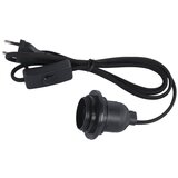 RAYHER Električni kabel za luč E27 s stikalom črn 180 cm, (20633689) | Shoptok.si