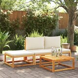  Vrtni tabure s jastukom 65x65x29 cm od masivnog drva bagrema | shoptok.hr