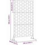  Zaslon za privatnost 100 x 50 x 180 cm Čelik Maslinastozelena | shoptok.hr