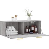  Zidni ormarić siva boja hrasta 100x36,5x35 cm konstruirano drvo | shoptok.hr