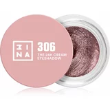 3INA The 24H Cream Eyeshadow kremasto senčilo za oči odtenek 306 Light pink 3 ml