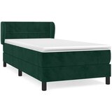 Box spring krevet s madracem tamnozeleni 100x200 cm baršunasti | shoptok.hr