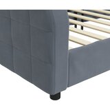  Dnevni ležaj bez madracem tamnosivi 90x190 cm baršunasti | shoptok.hr