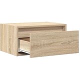  Zidni noćni ormarić s LED svjetlima boja hrasta sonome | shoptok.hr