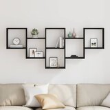  Zidna polica crni hrast 159x18x66 cm inženjerski drvo | shoptok.hr