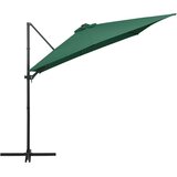In Konzolni suncobran s čeličnom šipkom LED 250 x 250 cm zeleni | shoptok.hr